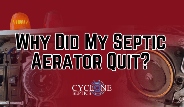 Why did my septic aerator quit?