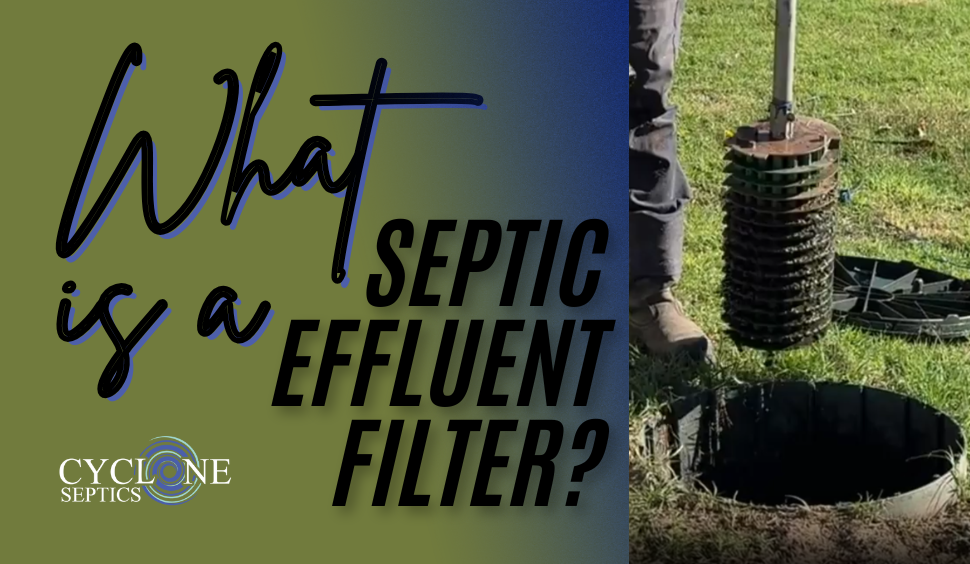 What is a septic effluent filter?