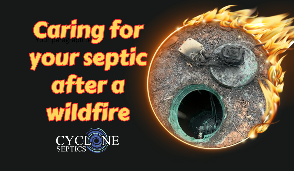Caring for your septic after a wildfire
