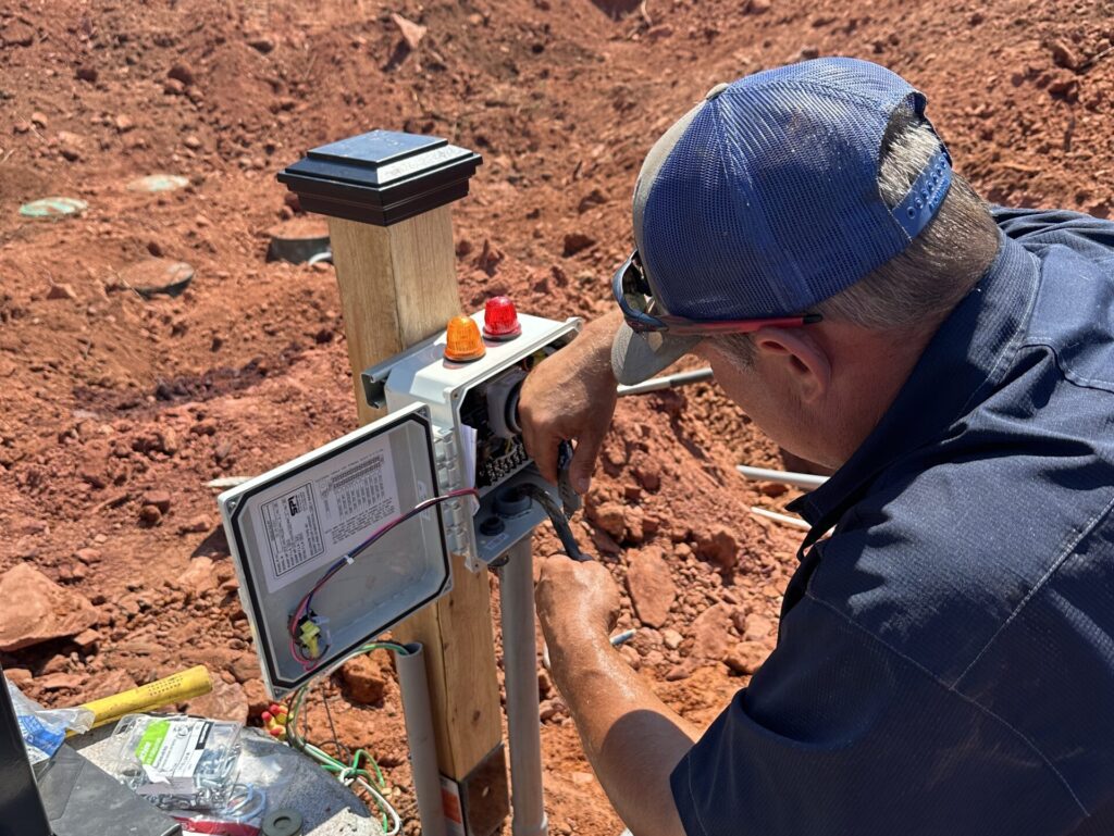 Commercial septic system in Edmond Oklahoma