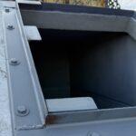 Secure storm shelter lid installed by Cyclone Septics in Guthrie, Oklahoma