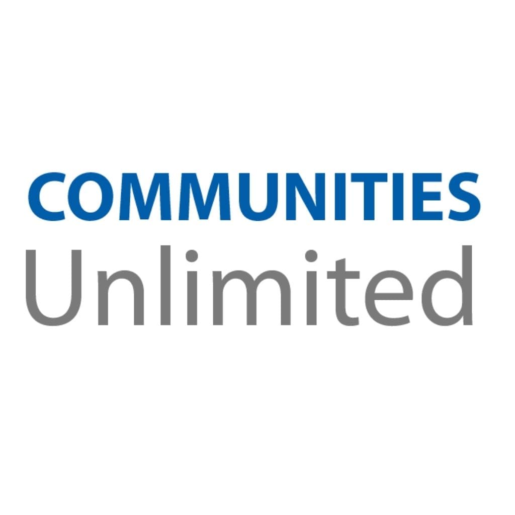 Logo showing 'COMMUNITIES' in blue above 'Unlimited' in gray text on white background.