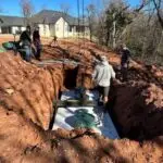 Cyclone Septic crew installing a septic tank system in Arcadia, Oklahoma