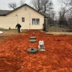Septic System Installation in Blanchard, Oklahoma | Cyclone Septic & Plumbing Newly installed aerobic septic system at a home in Blanchard, Oklahoma