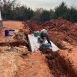 Septic System Installation in Newalla, Oklahoma | Cyclone Septic & Plumbing Newly installed aerobic septic system at a home in Newalla, Oklahoma