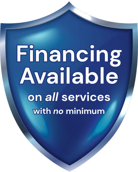Financing available on all services with no minimum
